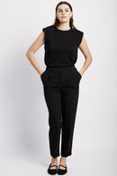 Ultimate Tailored Tapered Leg in Black - Me&B