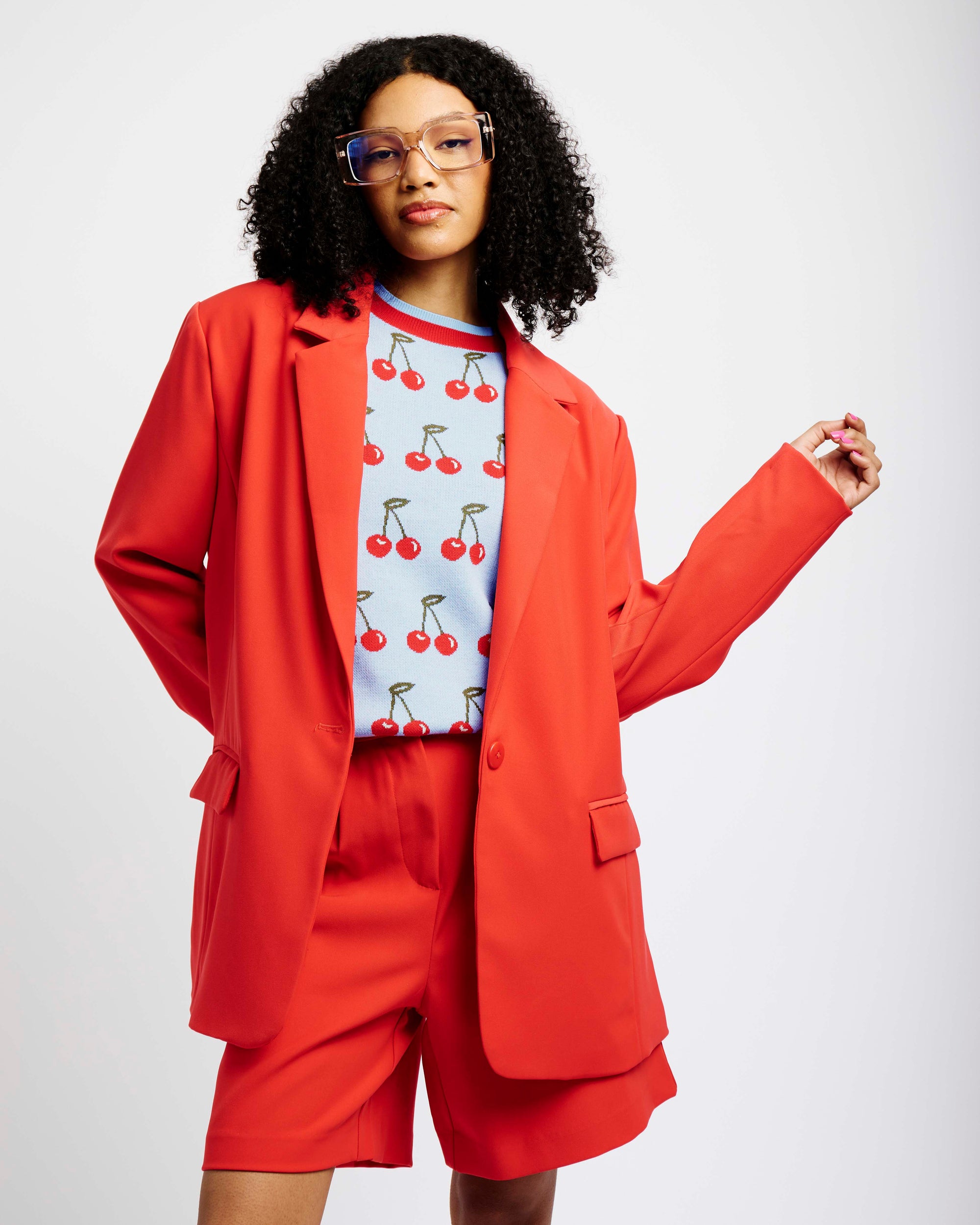 The Short Sleeve Jumper with Cherries
