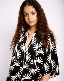 The Tunic Bib Front Dress in Sun Stripe