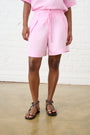 Belted Swing Shorts in Soft Pink