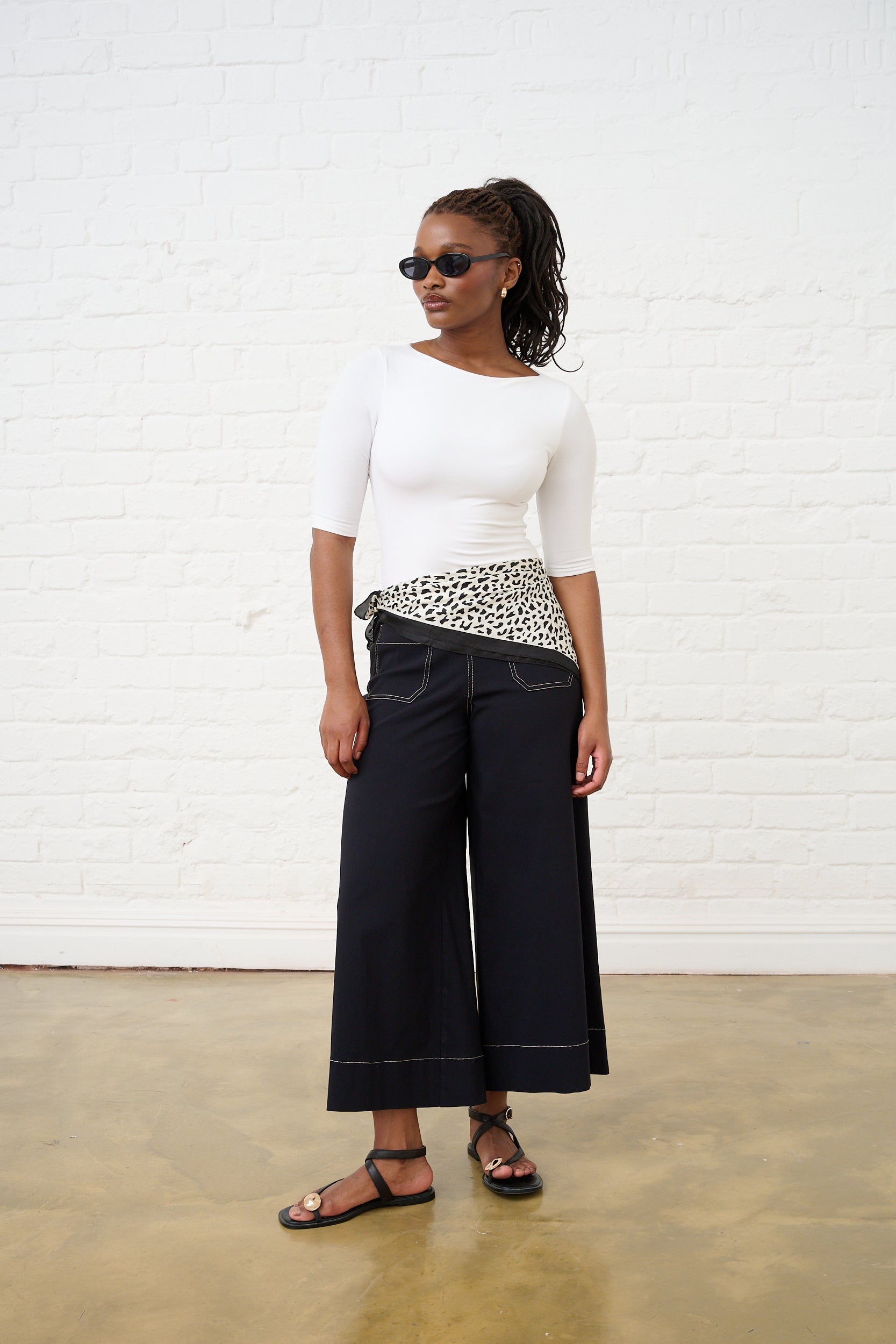 Boat Neck Essential Top in Milk