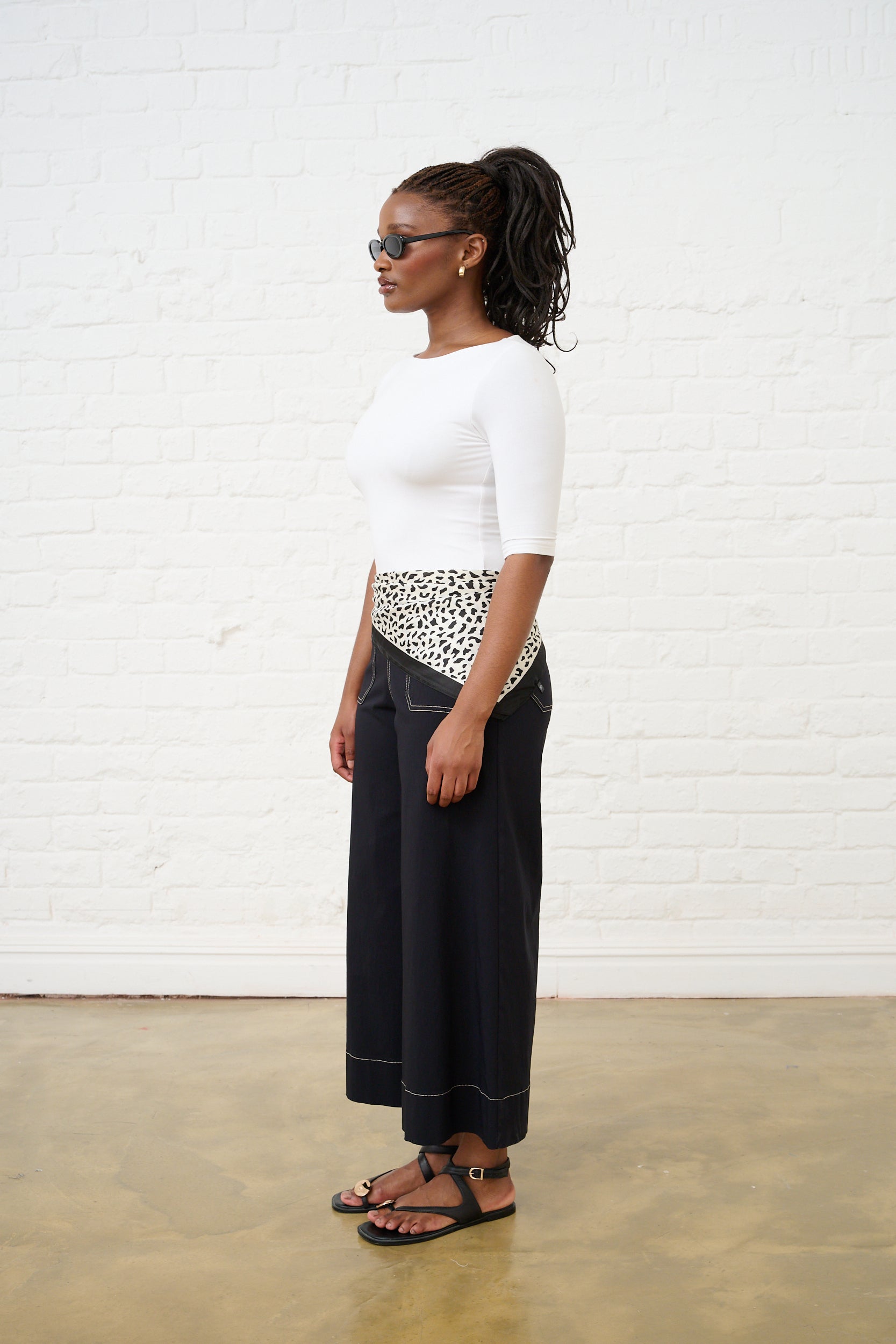 Boat Neck Essential Top in Milk