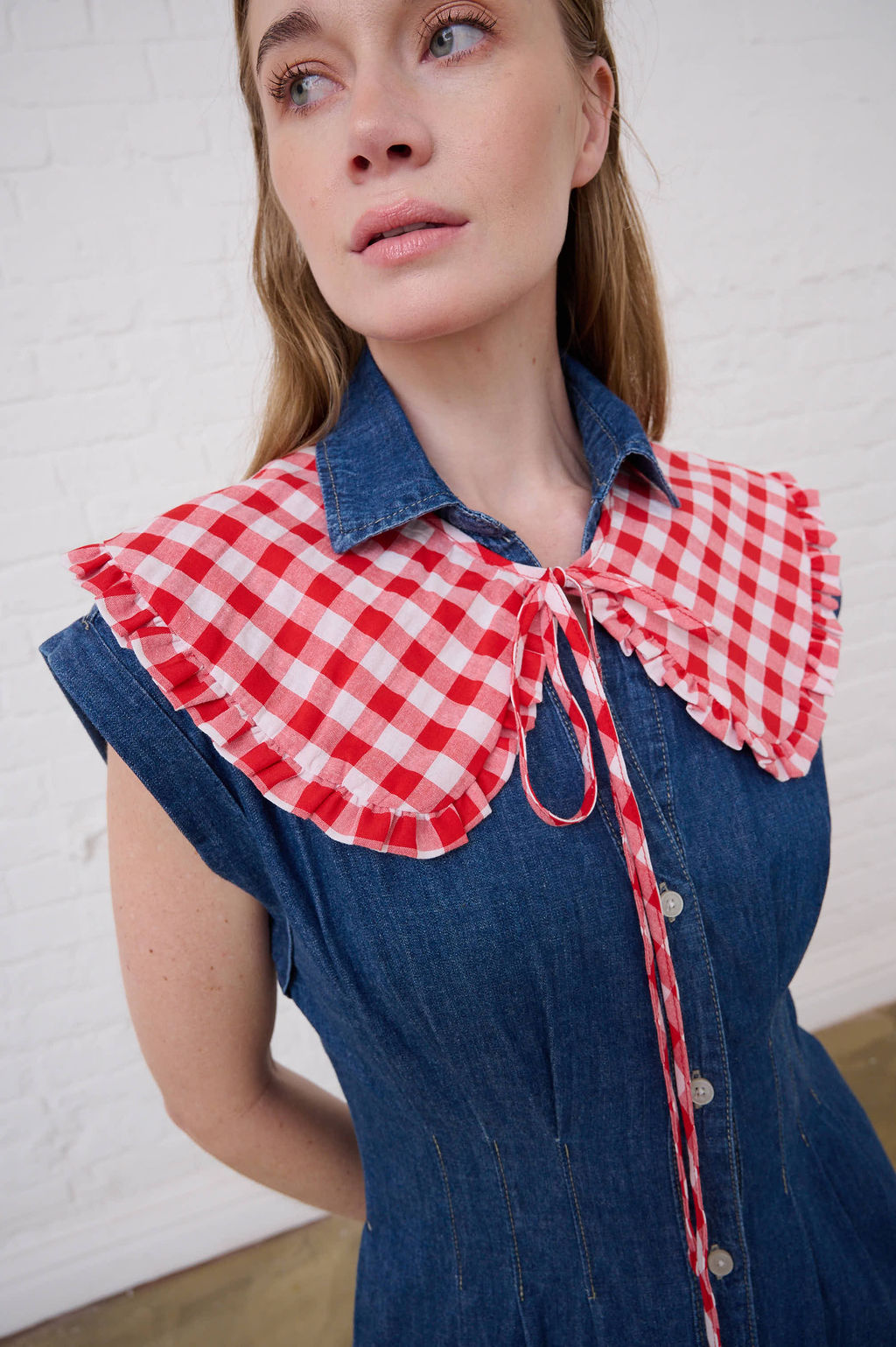 Red Gingham Collar 