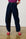 Adjustable Waist Barrel Leg Jeans in Dark Wash
