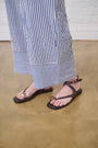 Luxe Crossover Sandal in Brown