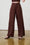 Linen Wide Leg Pants in Chocolate
