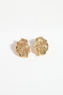 Organic Shape Gold Earrings