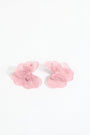 Flower Petal Earrings in Soft Pink