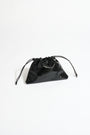 Ruched Clutch in Black