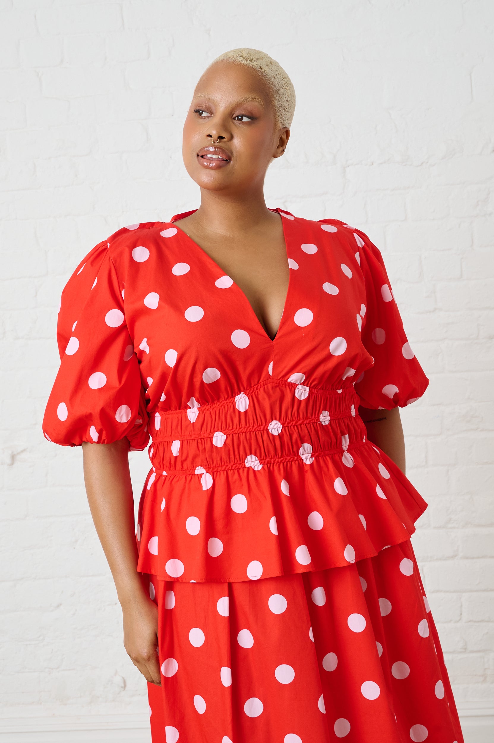 Cotton Top in Pink Spot