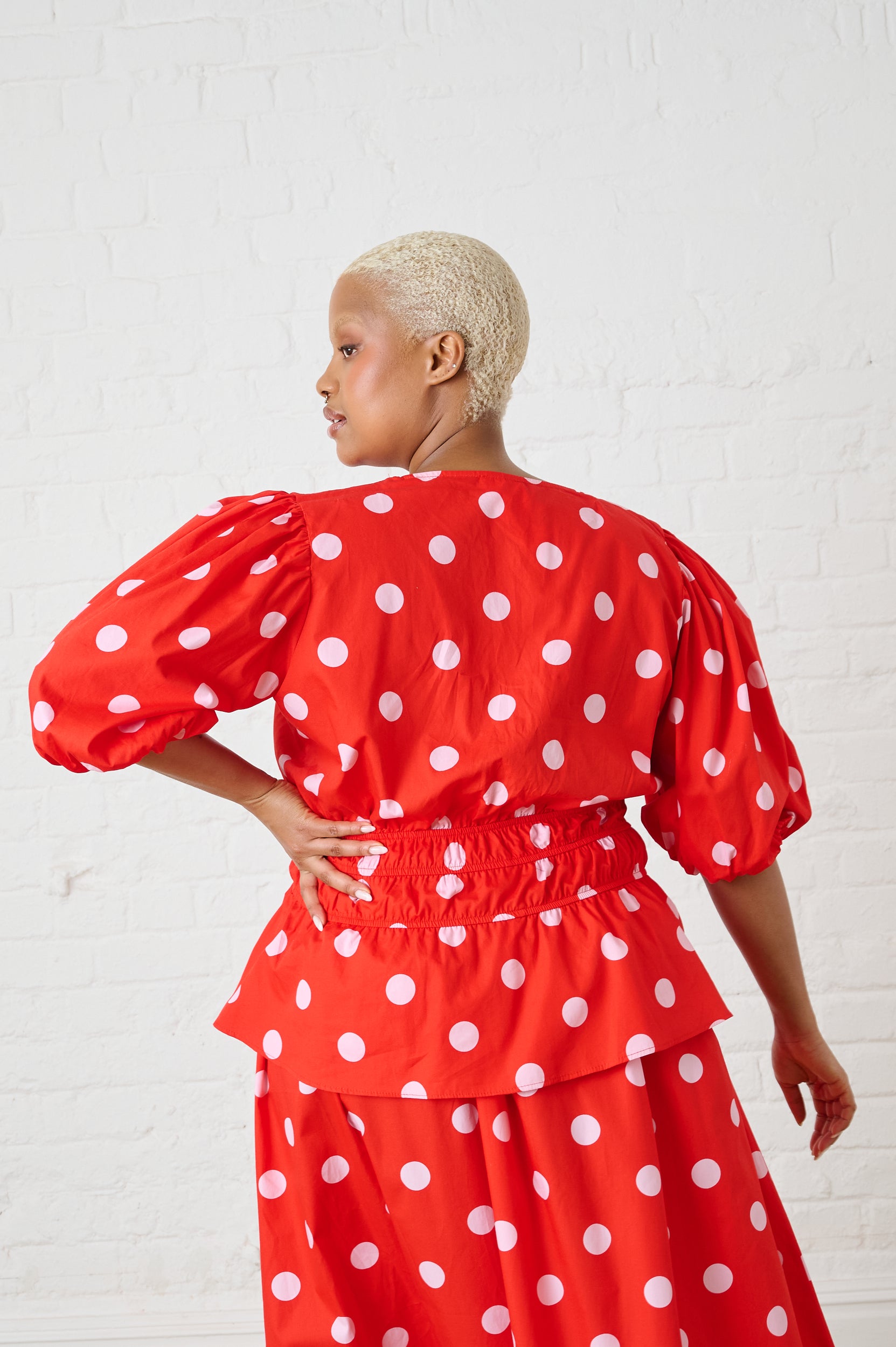 Cotton Top in Pink Spot