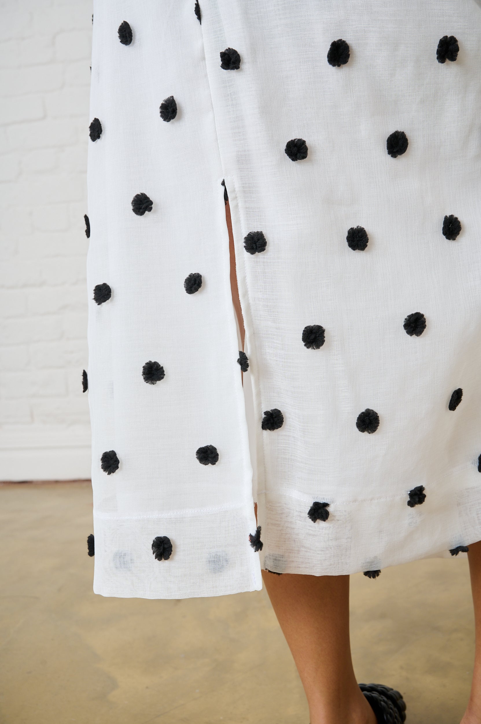 Overlay Skirt in Black Spot