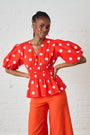 Cotton Top in Pink Spot