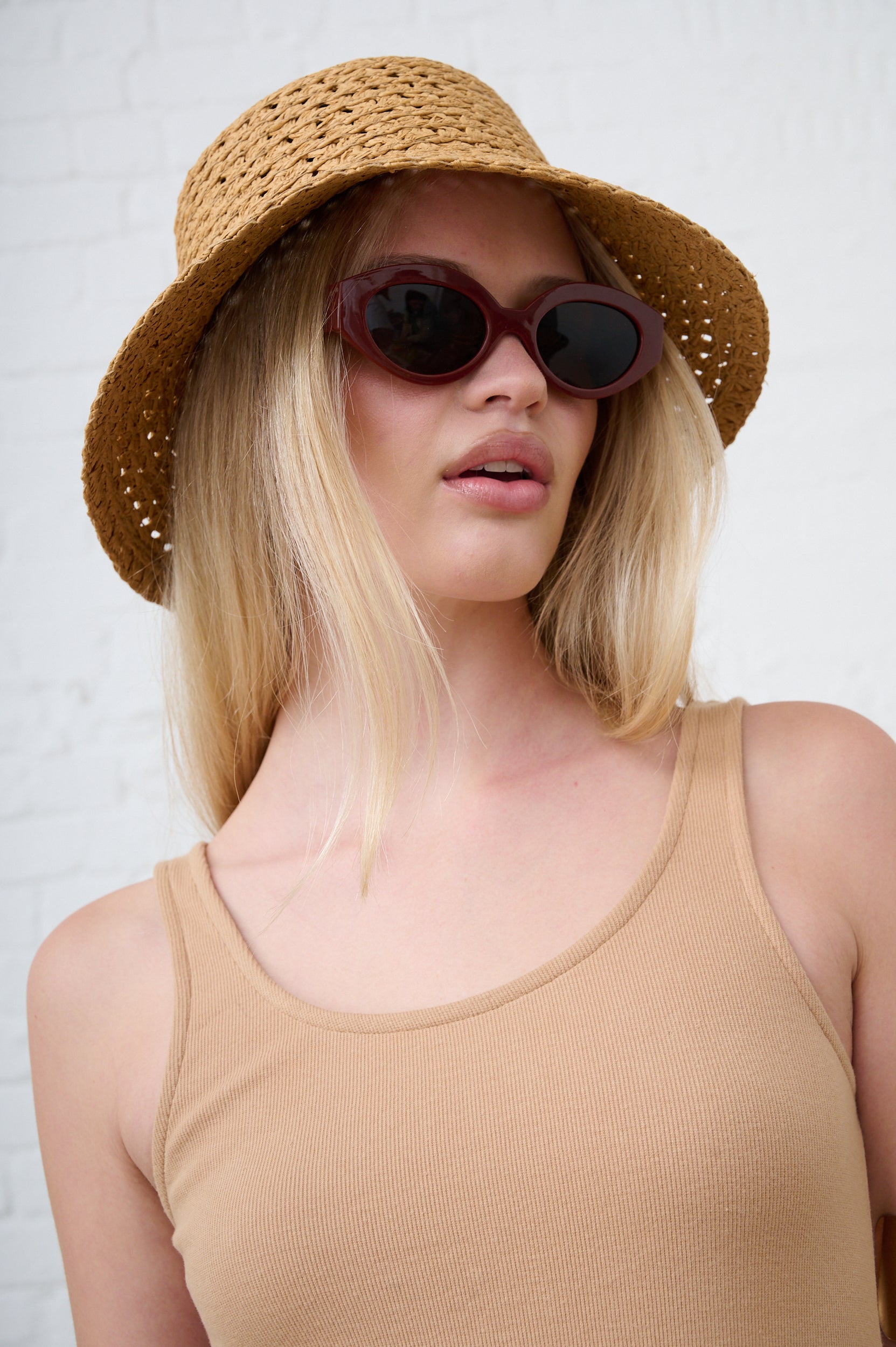 The Utility Combo Vest Dress in Mocha