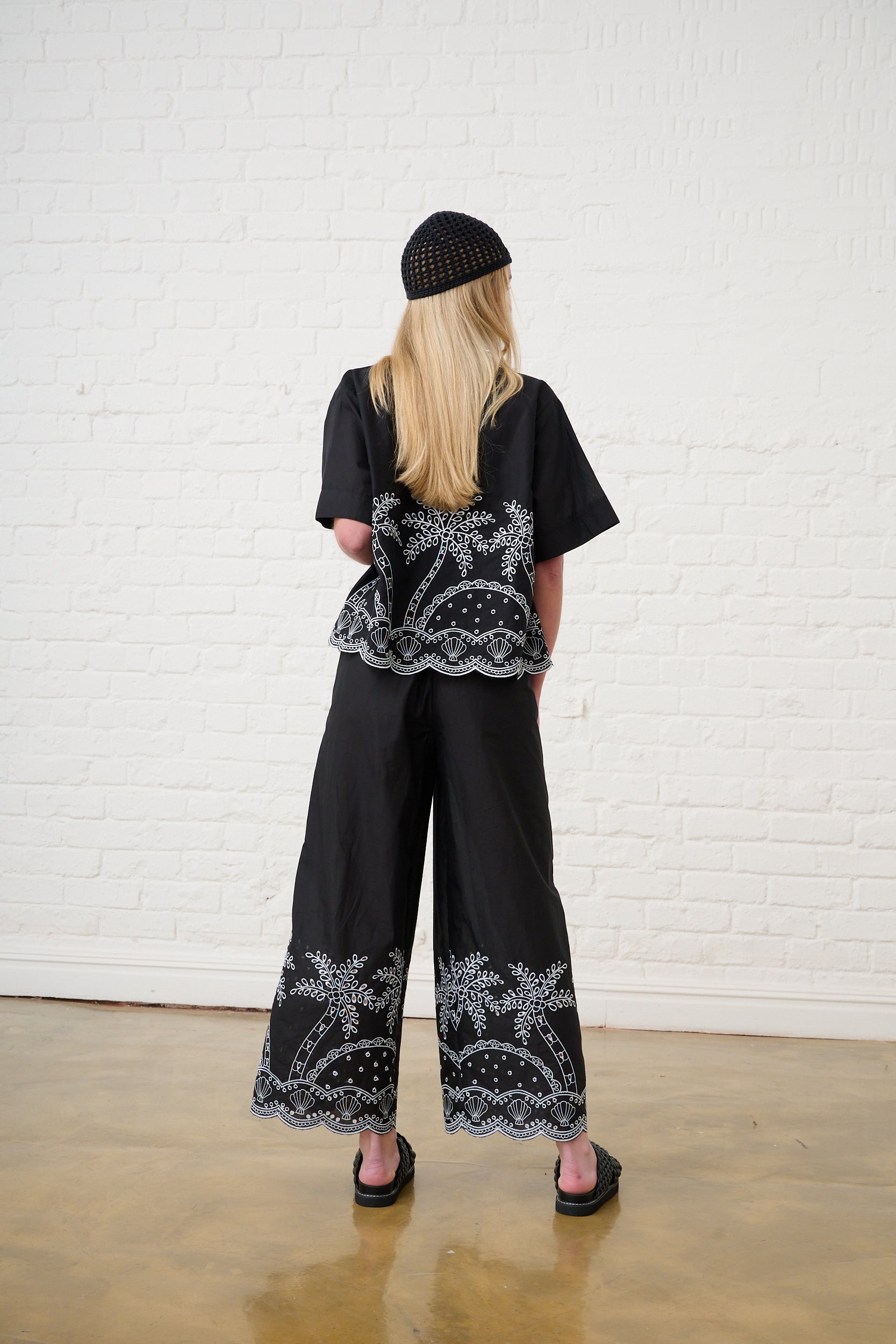 Classic Shirt in Palm Anglaise