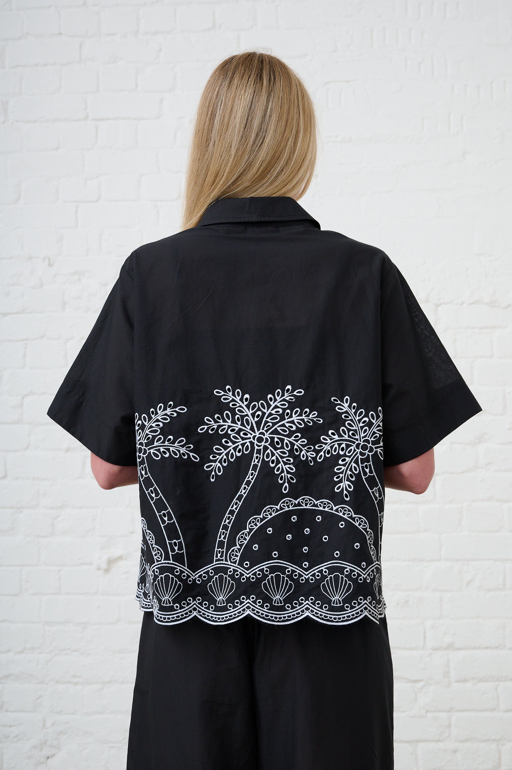 Classic Shirt in Palm Anglaise