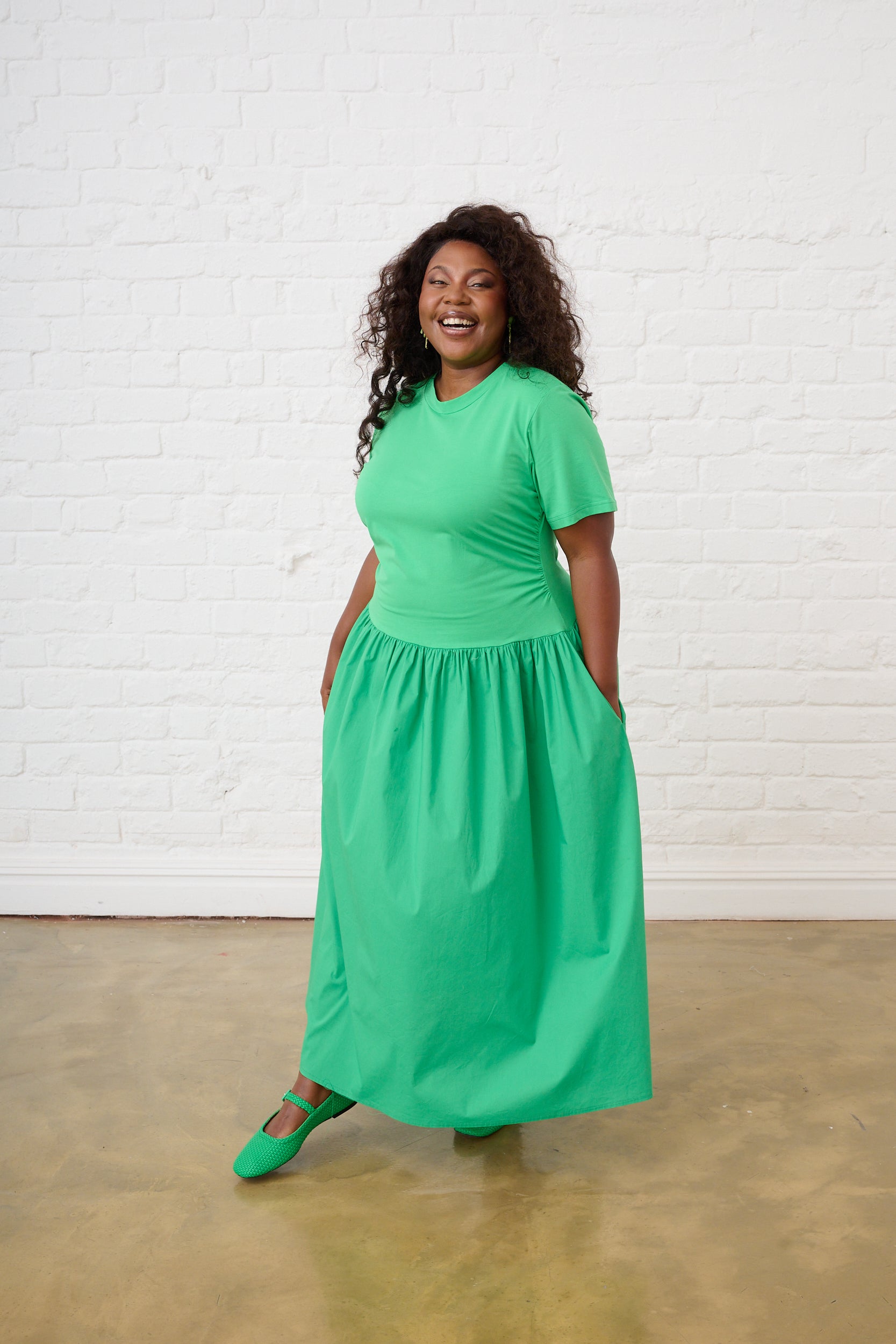 The Everyday Combo Dress in Green