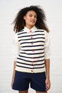 Knitwear Vest with Heart Buttons
