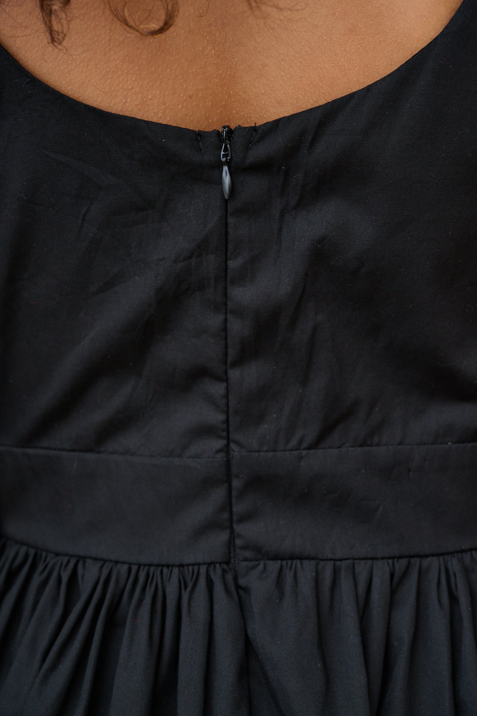 Embellished Flower Dress in Black