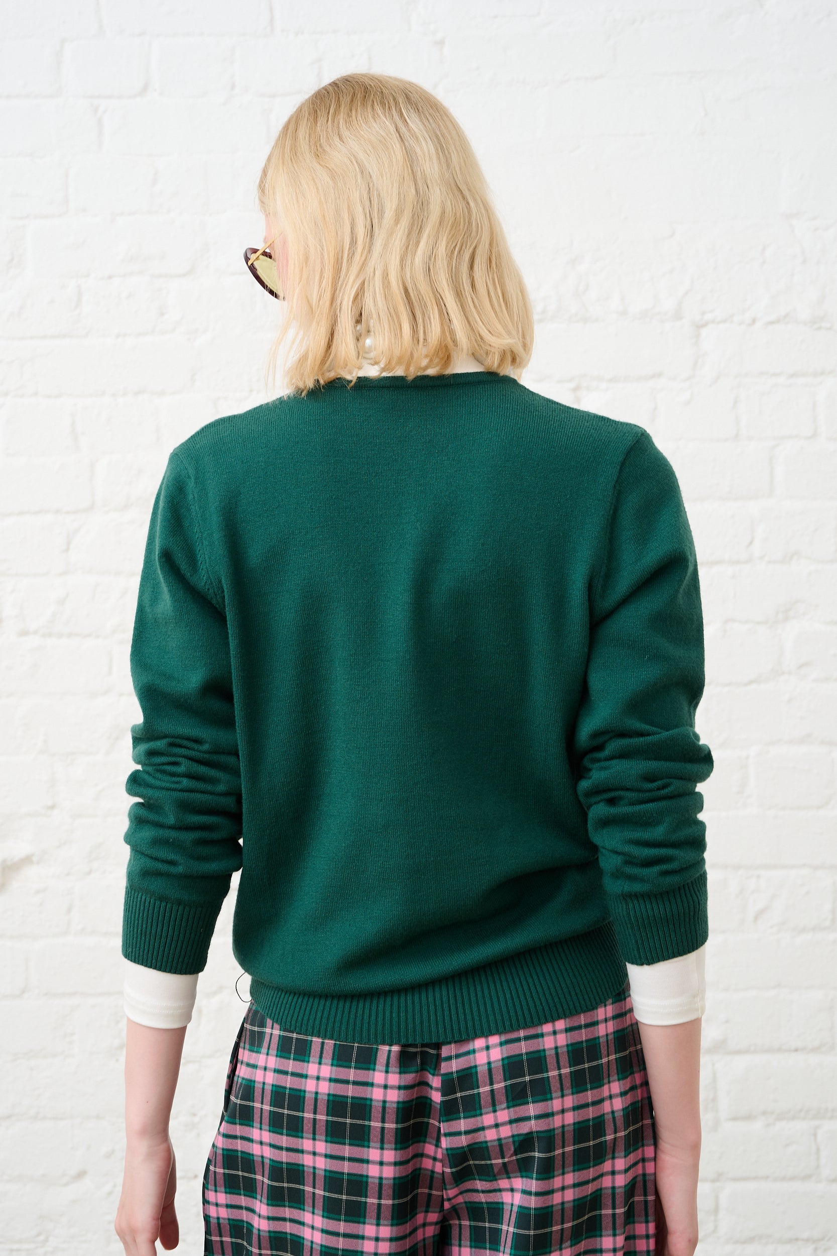 Lightweight Cardigan with Embroidered Flower