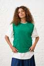 Cornelli Flower Sleeveless Vest