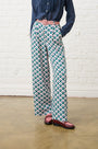 Straight Leg Trousers in Geo Floral