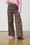 Roxy Wide Leg Jeans in Pink Animal