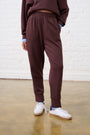 Tapered Leg Jogger in Choc