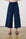 Navy Stretch Wide Leg Cropped Pants