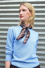 Chocolate Brown Bandana Square Scarf