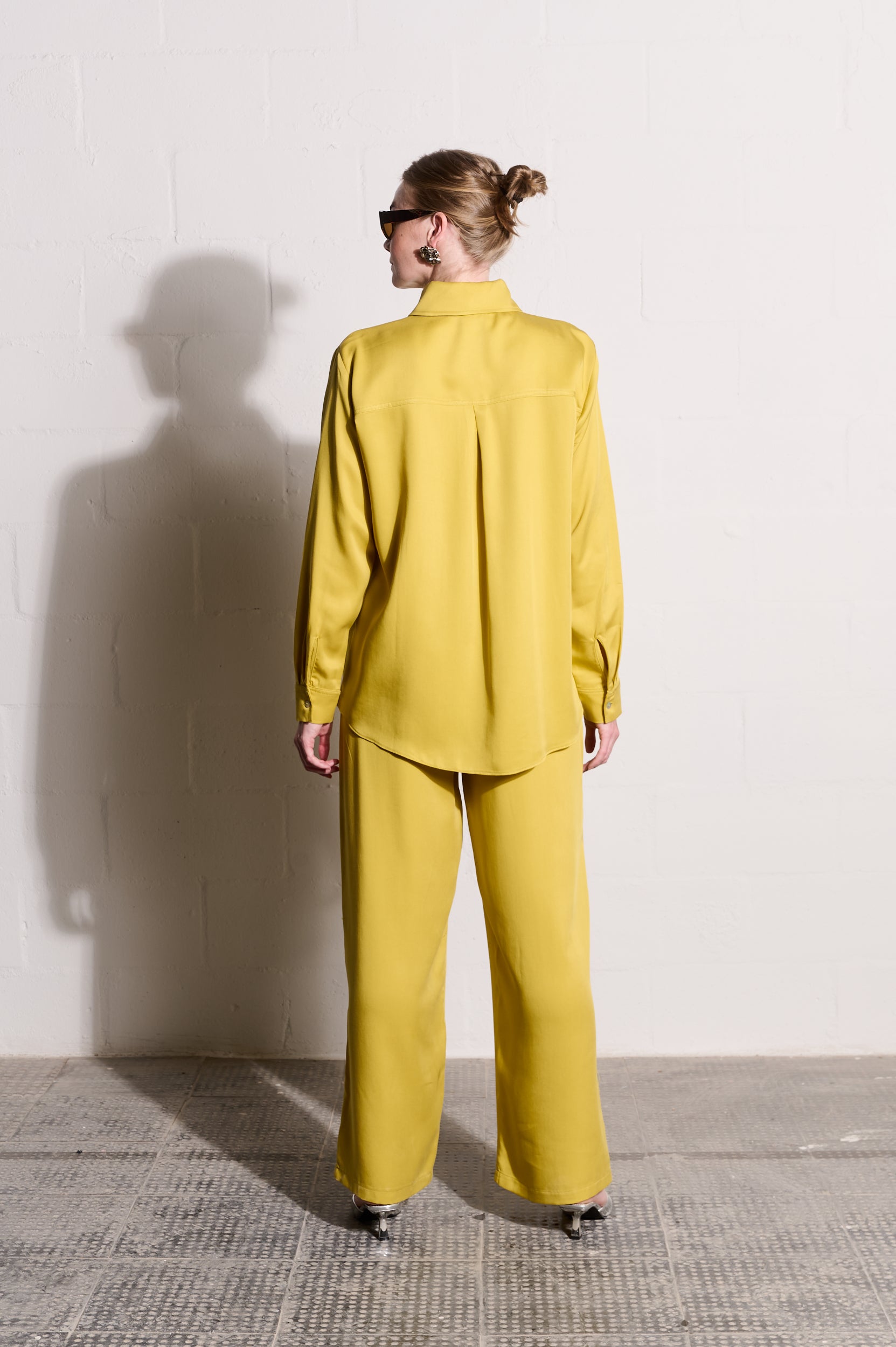 The Essential Shirt in Chartreuse