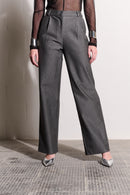 The Tailored Ponti Suit Pant in Grey