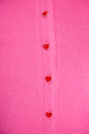 The Cut and Sew Cardigan in Pink