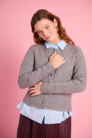 The Cut and Sew Cardigan in Grey