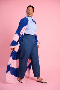 The Maxi Cardigan in Stripe