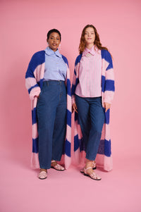The Maxi Cardigan in Stripe