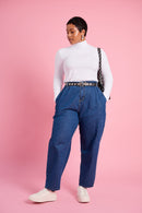 Essential Polo Knit Basic in White