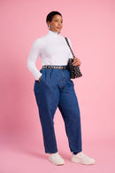 Essential Polo Knit Basic in White