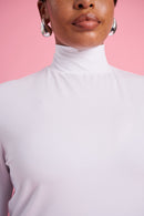 Essential Polo Knit Basic in White