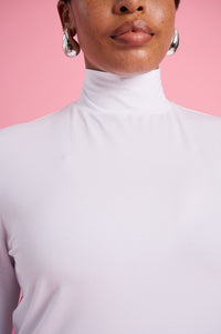 Essential Polo Knit Basic in White