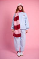 Barrel Leg Sweat Pants in Ice