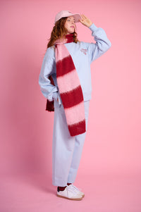 Barrel Leg Sweat Pants in Ice