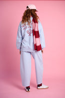 Barrel Leg Sweat Pants in Ice