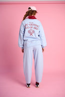 Barrel Leg Sweat Pants in Ice