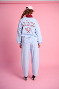 Barrel Leg Sweat Pants in Ice