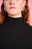 Essential Polo Knit Basic in Black