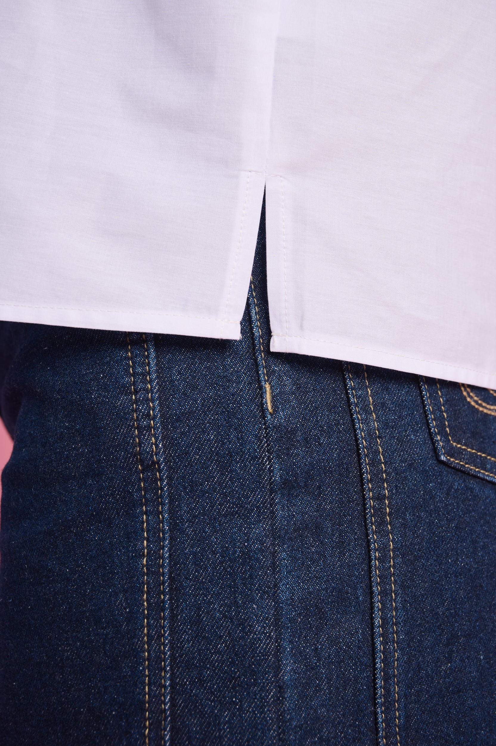 Peter Pan Collar Shirt in White