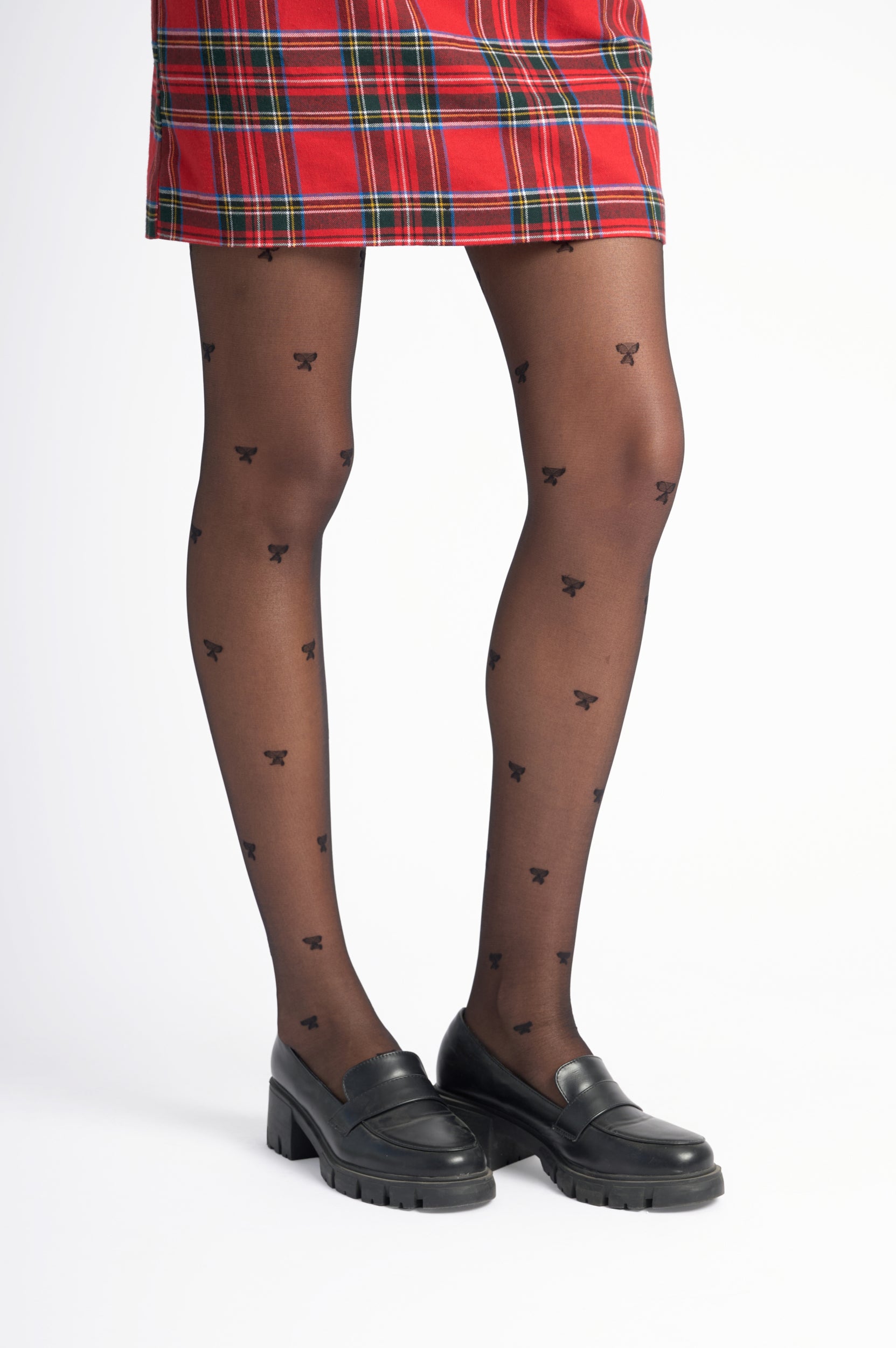 Black Bow Stockings