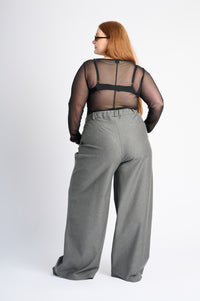 The Tailored Ponti Suit Pant in Grey