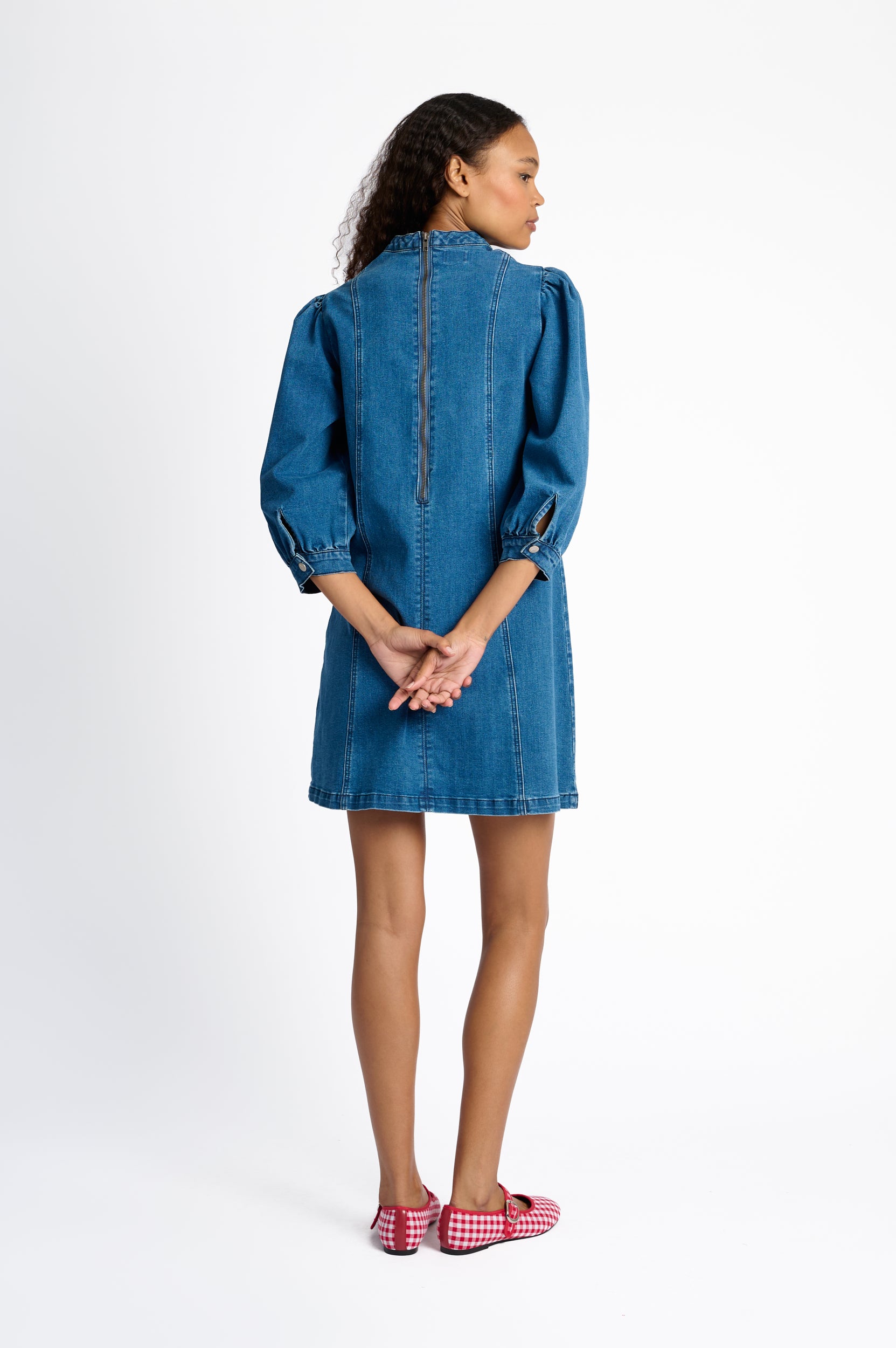 The A-line Denim Mini Dress